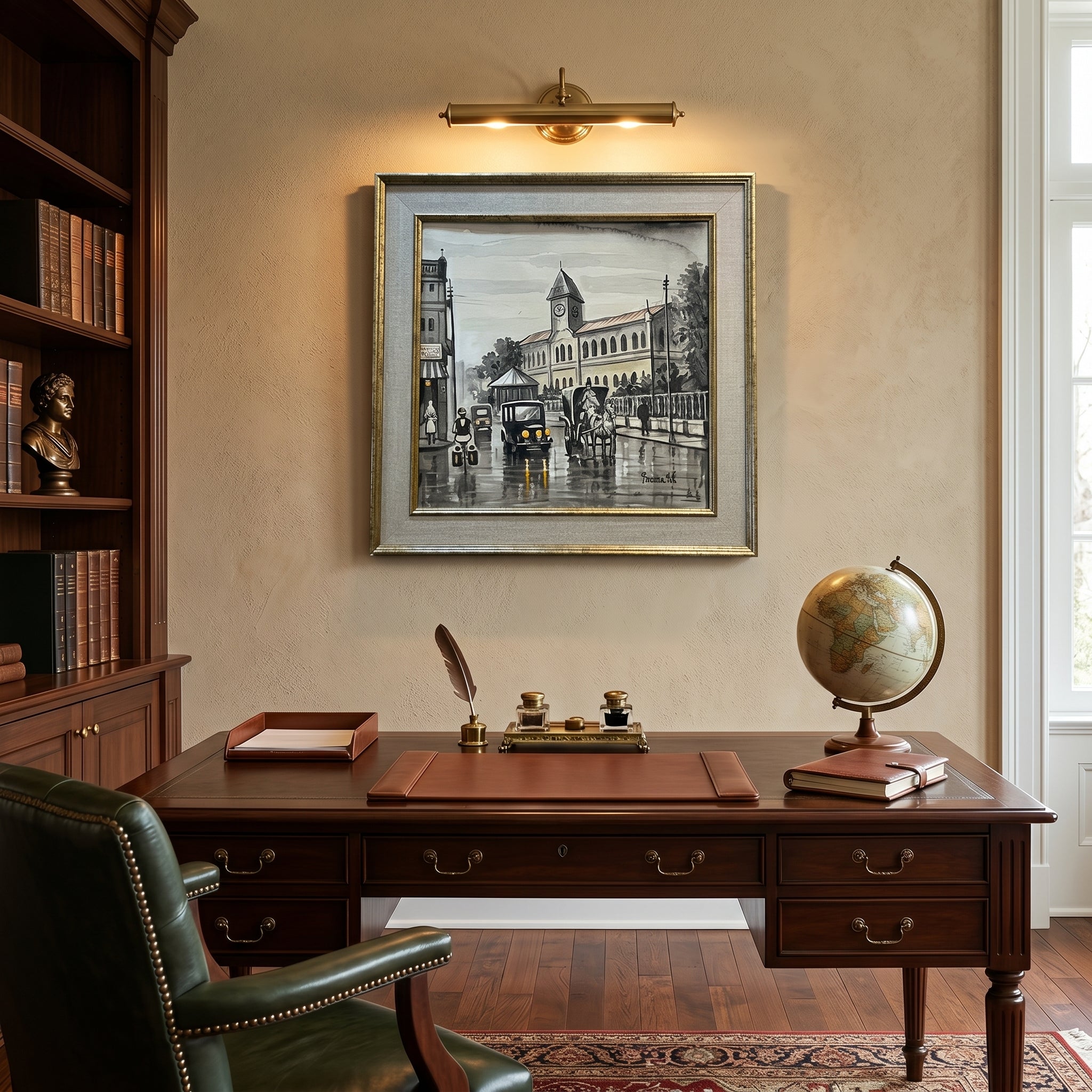 Echoes of a Quiet City Oil Painting