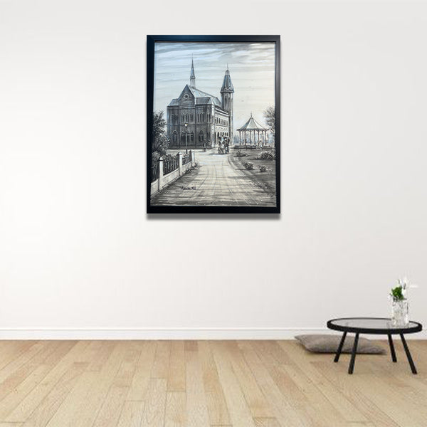 Pathway to the Old Cathedral Oil Painting