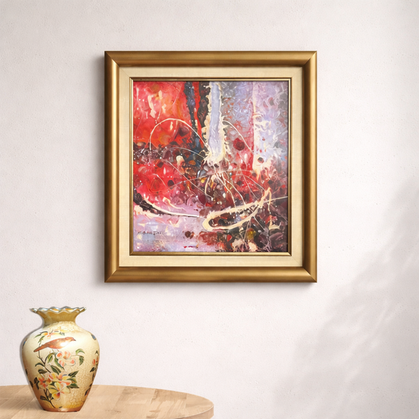 Cosmic Burst - Modern Abstract Oil Painting