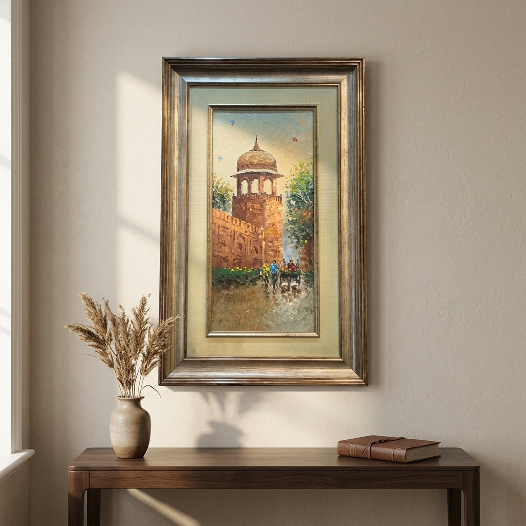 Golden Hour at the Fort Oil Painting