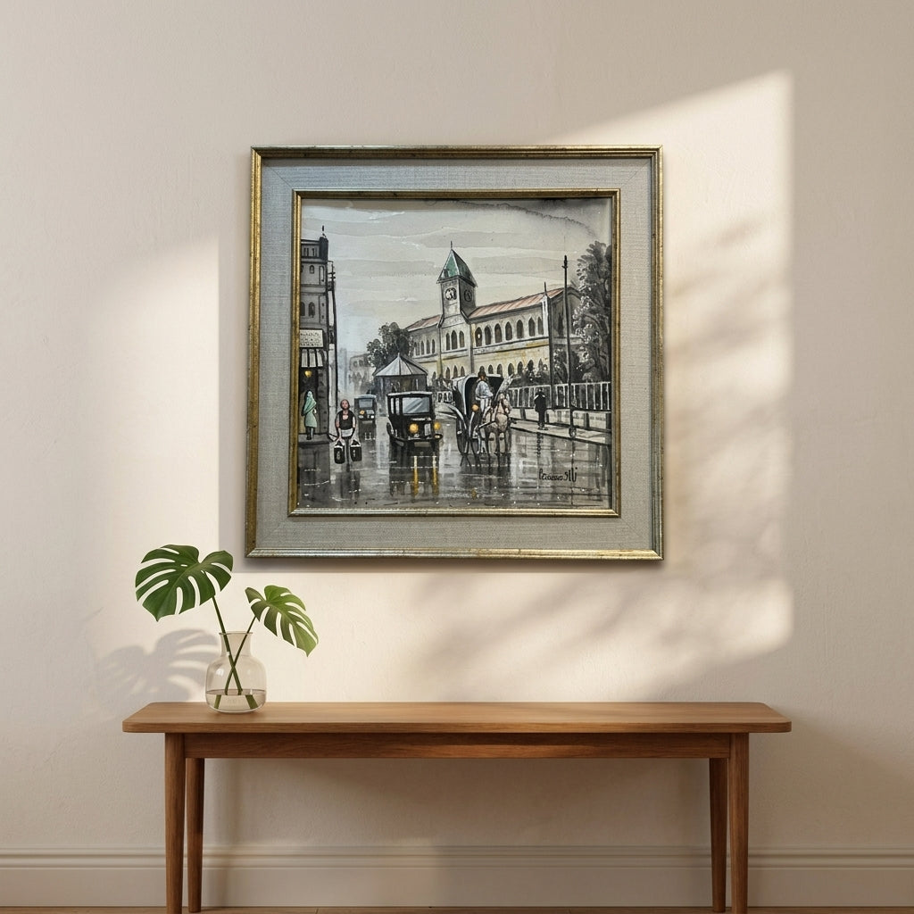 Echoes of a Quiet City Oil Painting