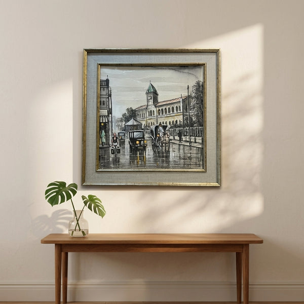 Echoes of a Quiet City Oil Painting