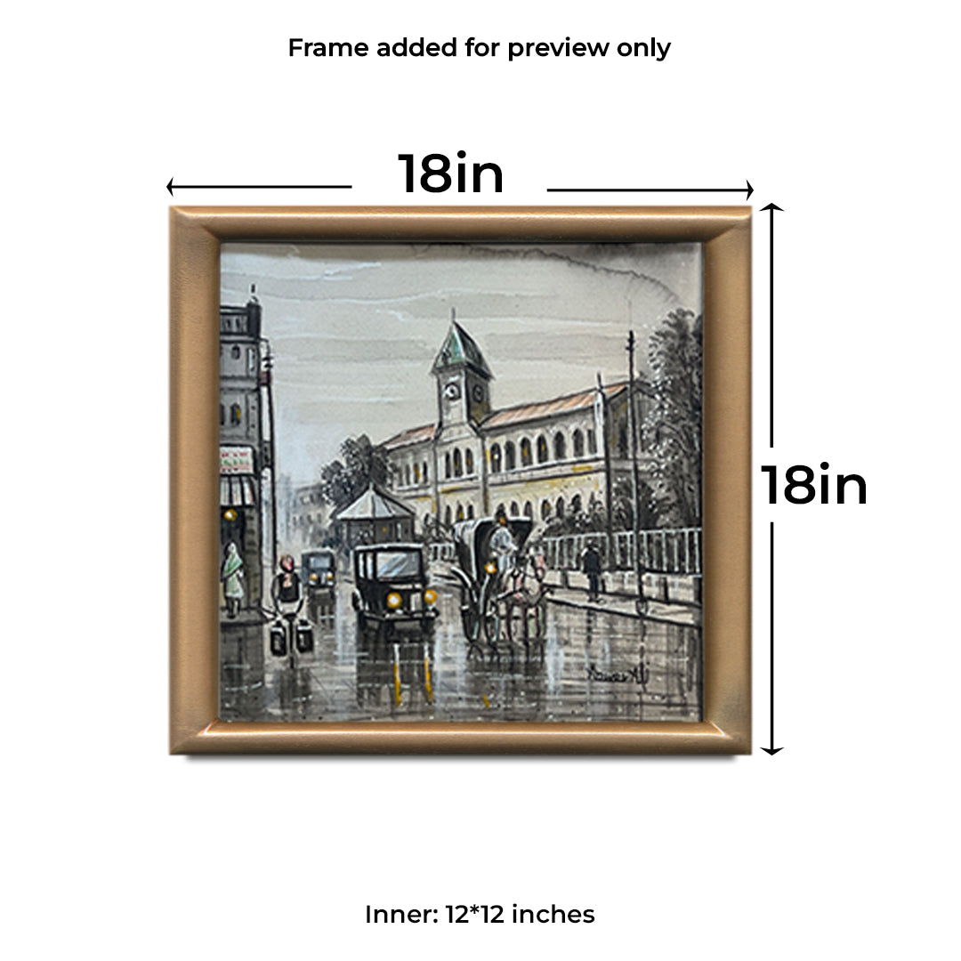 Echoes of a Quiet City Oil Painting