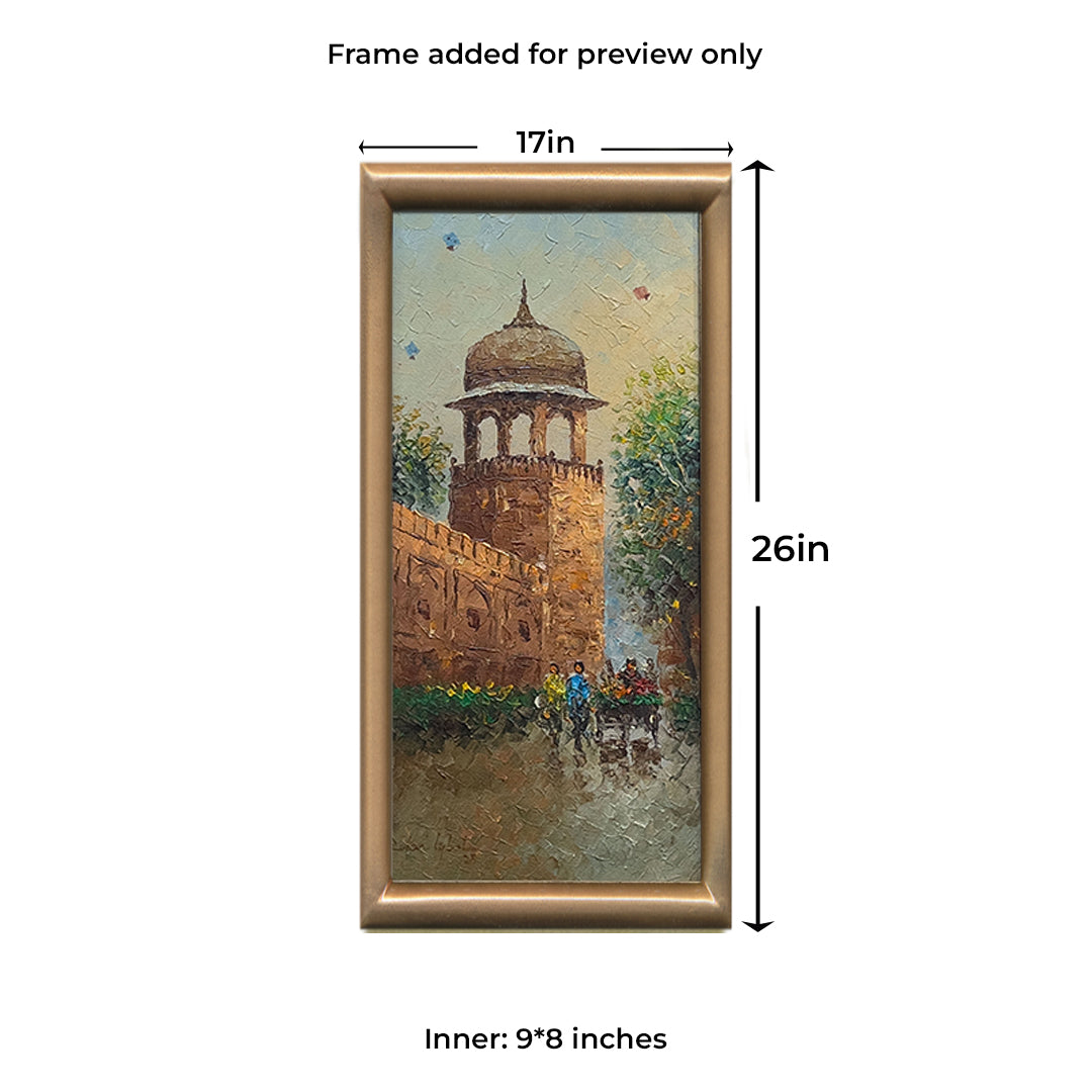 Golden Hour at the Fort Oil Painting